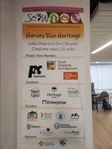 Sabin’s Harvey Rice Heritage Project